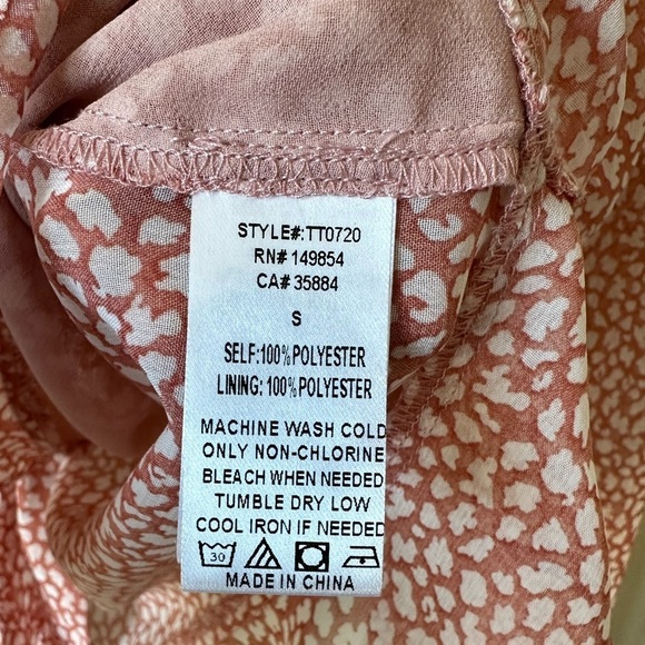 Sage  The Label Tie Front Crop Top Blouse Size Small - Picture 4 of 4